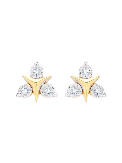 Waman Hari Pethe Jewellers 18k Gold Diamond Earrings for Women