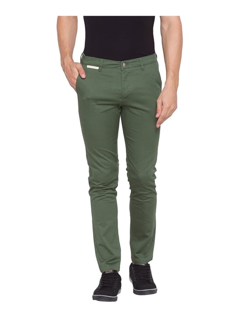 Buy Spykar Beige Cotton Flat Front Trousers for Men Online  Tata CLiQ