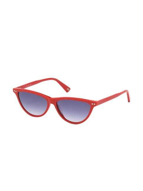 Buy Web Eyewear Blue Cat Eye Sunglasses 
