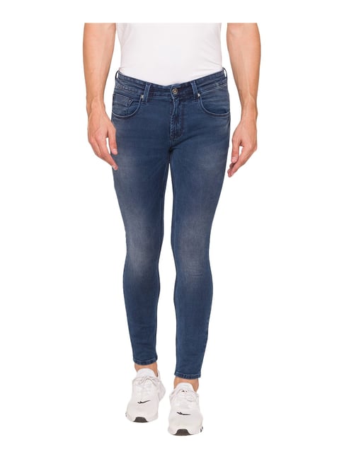 Spykar Dark Blue Skinny Fit Stretch Jeans | MACT-01AG-020-DARK BLUE |  Cilory.com