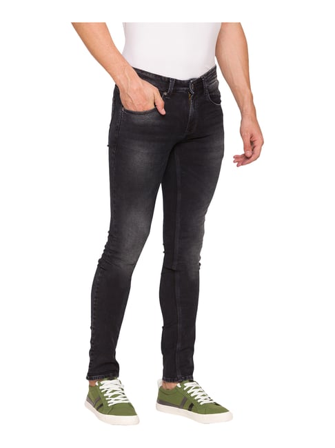 Buy Spykar Charcoal Skinny Fit Low Rise 