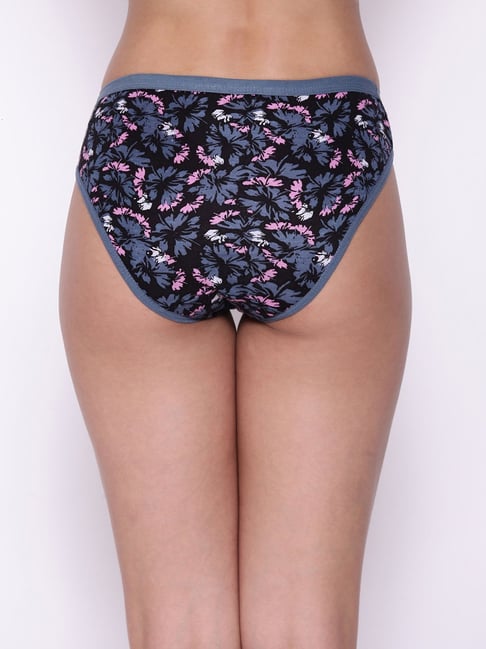 Buy CLOVIA Low Waist Floral Print Bikini Panty in Multicolour