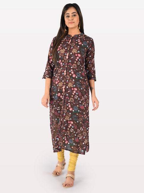 Buy NEERUS Grey Printed Flex Round Neck Womens Salwar Suit | Shoppers Stop