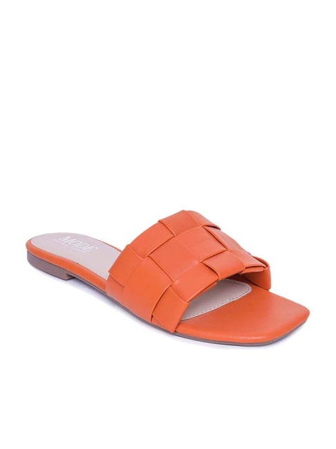 Mode by Red Tape Women's Orange Casual Sandals