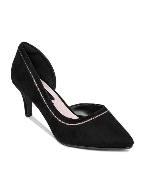 Mode by Red Tape Women's Black D'orsay Stilettos