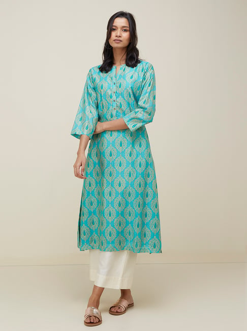 Utsa by 2024 westside turquoise kurta