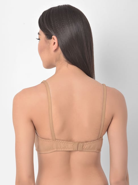 Buy Clovia Beige Non Wired Non Padded Full Coverage Bra for Women Online @  Tata CLiQ