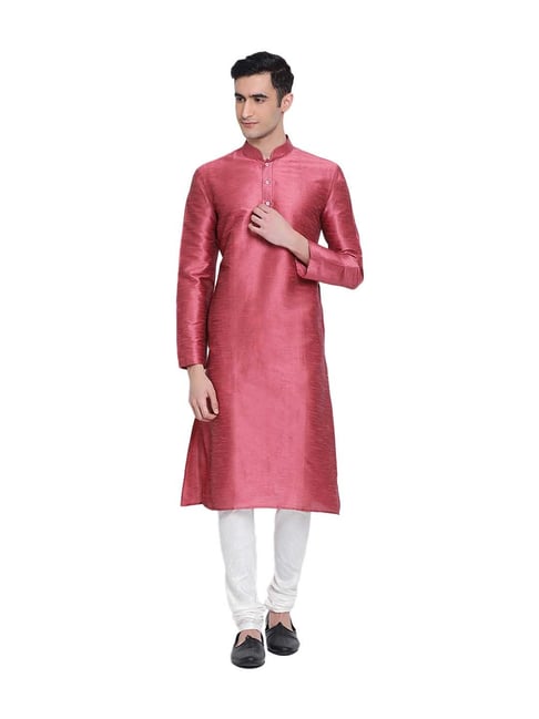 Sanwara Pink Solid Kurta & Pyjama Set