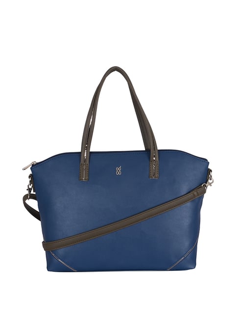 Baggit Gote Blue Solid Medium Tote Handbag Price in India