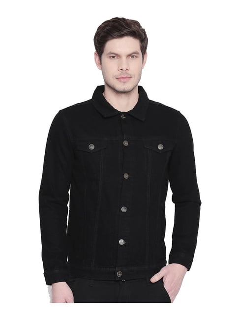 Buy High Star Black Cotton Denim Jacket for Men Online @ Tata CLiQ