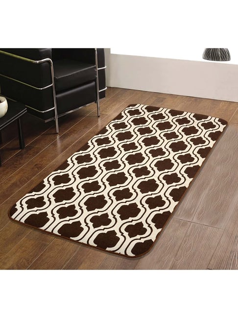 Saral Home Brown & Beige Cotton 1900 GSM Bath Mat - Set of 1-picture-37