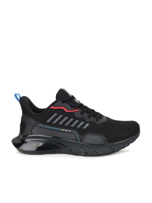 Campus Men's DECCAN Black Running Shoes-Campus-Footwear-TATA CLIQ