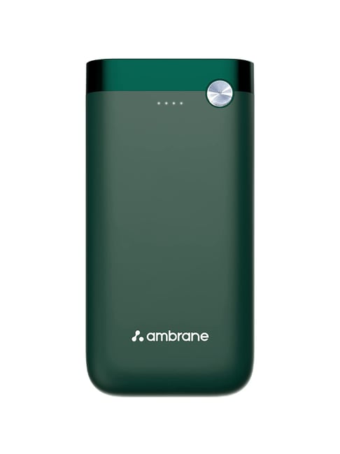 Ambrane PP-20 Pro 20000mAh Power Bank with 20W Fast Charging (Green)