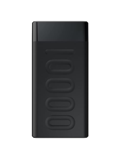 Ambrane Stylo 10k 10000mAh Power Bank with 20W Fast Charging, Dual Output, Type C PD (Black)