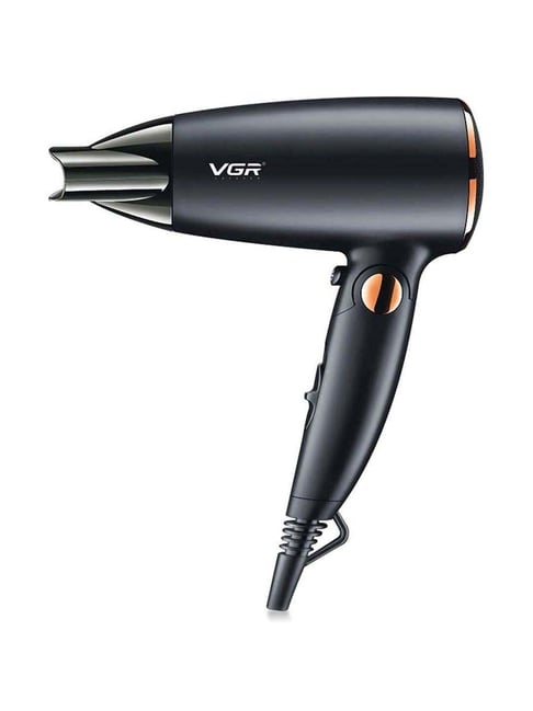 VGR V-439 1600W Foldable Hair Dryer with 2 Speed Settings (Black)