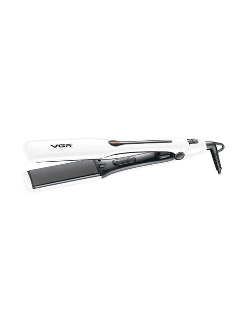 VGR V-556 Professional Hair Straightener with Ceramic Coated Plate (White)