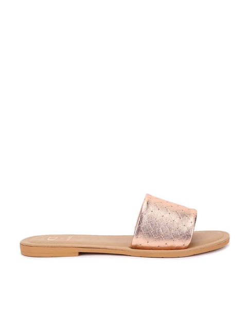 Dune London Women's Lylac Di Rose Gold Casual Sandals