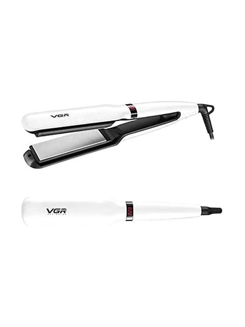 VGR V-511 Professional Hair Straightener with Ceramic Coated Plate (White)