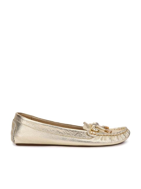 Dune London Women's GENOVIA Gold Casual Moccasins