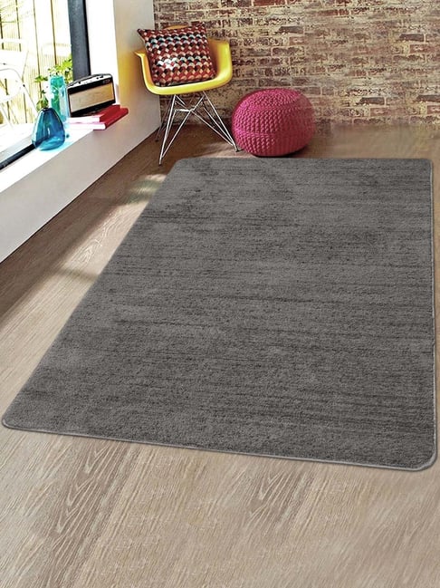 Saral Home Neo Dark Grey Cotton Carpet - Set of 1-picture-10