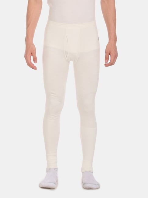 U S Polo Assn U.S. Polo Assn. White Regular Fit Thermal Bottoms