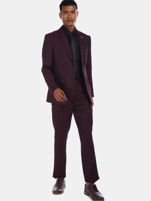 Buy Maroon Suit For Wedding by Andre Emilio | Free Shipping