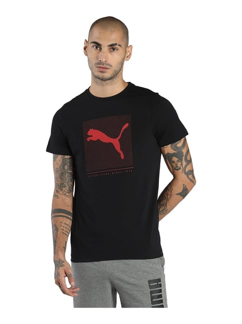 Puma Graphic Black Crew T-Shirt