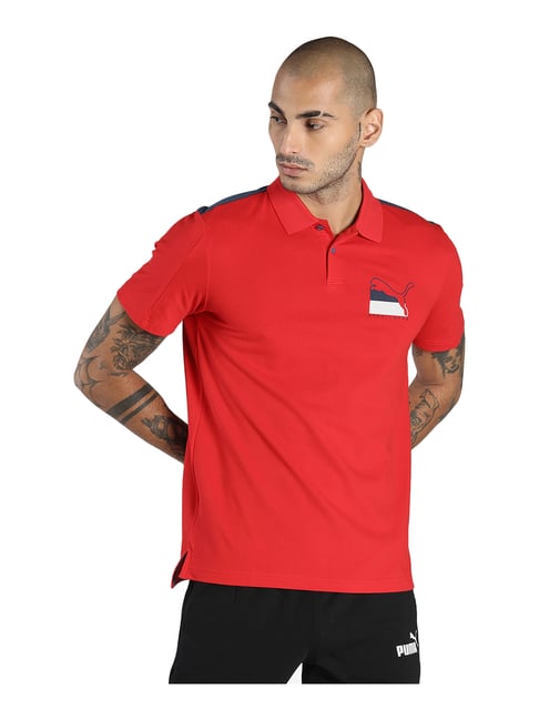 Puma Red Polo Polo T-Shirt