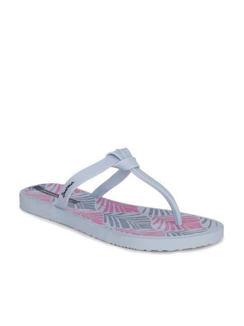 Ipanema Women's N Print Fem Blue Flip Flops