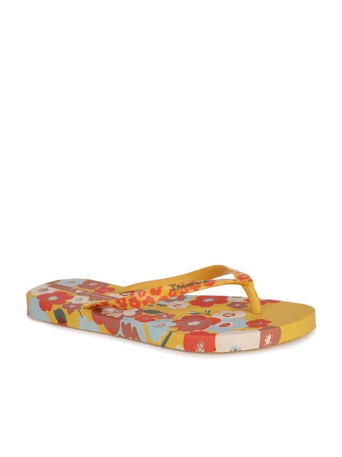 Ipanema Women's I Love Floral Fem Yellow & Pink Flip Flops