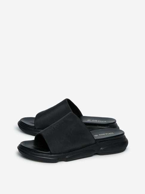 luna blu black sandals