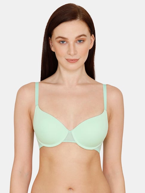 Zivame Green Ash Under Wired Padded T-Shirt Bra Price in India