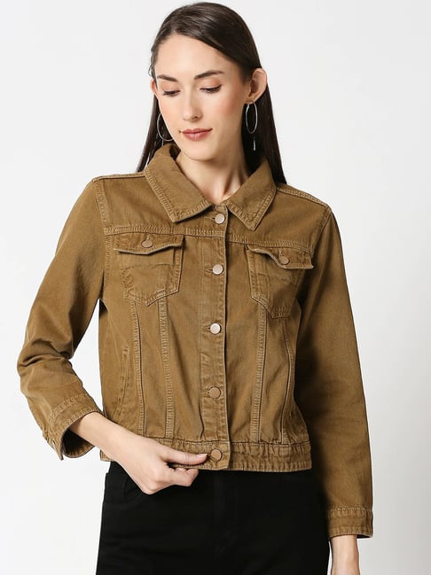 NWT- J.JILL Classic Denim Jacket in Light Honey Women's Size Medium | eBay