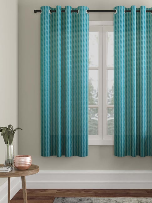 Hosta Homes Polyester Net Zig Zag Design 5 ft. Window Curtain 1 pc.-picture-44