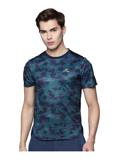 Buy ALCIS Blue Camo Print T-Shirt for 