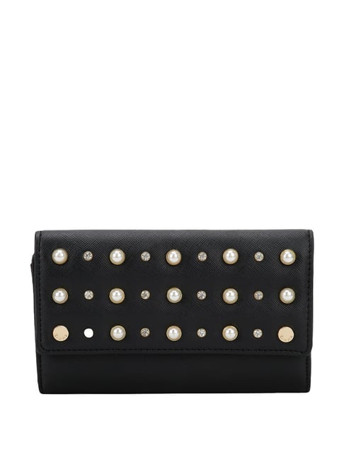 Dune London Kuigley Black Embellished Wallet for Women