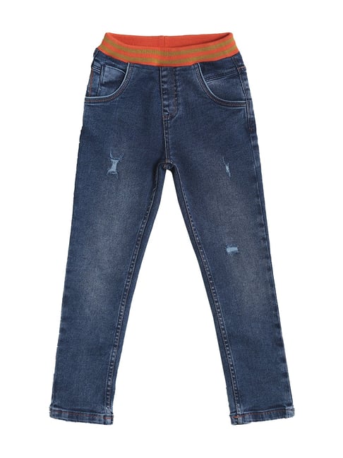 Tales & Stories Kids Navy Distressed Jeans