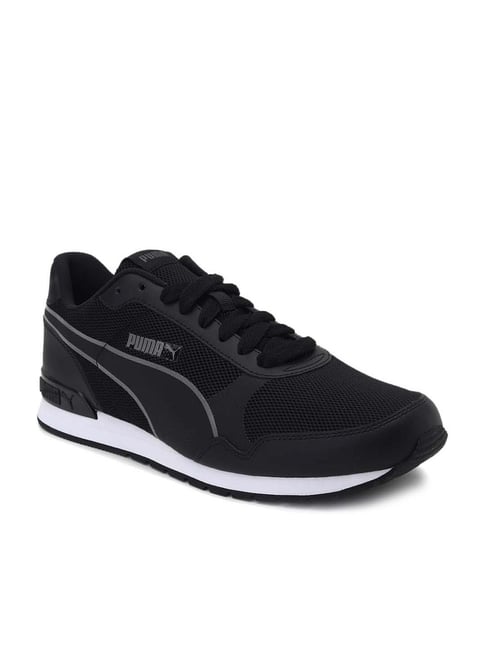 Puma Men's ST Runner V2 Tech Trainers Black Running Shoes