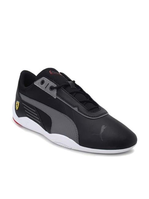 Puma Men's Scuderia Ferrari R Cat Machina Motorsport Black Casual Sneakers