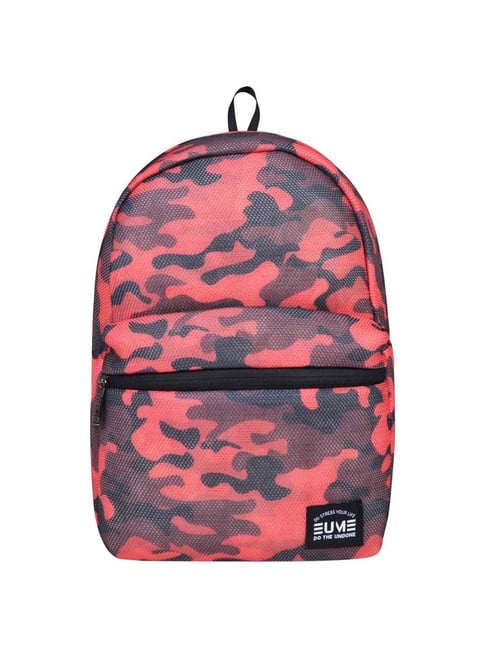 Kwd red shop camo bag