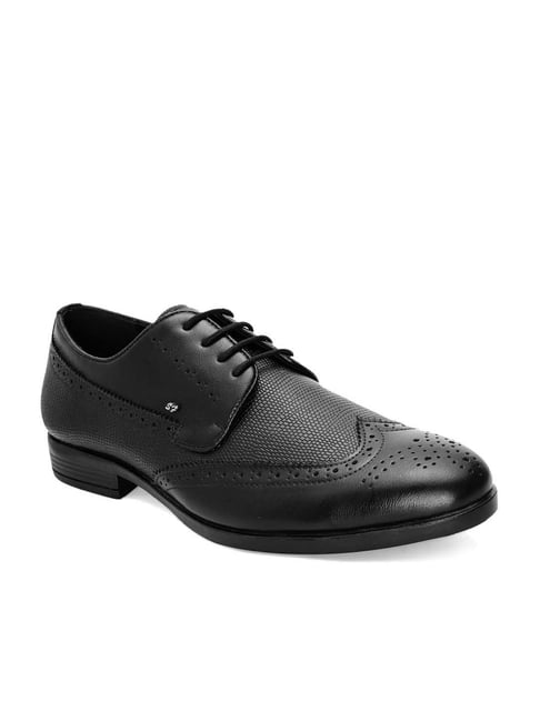 San Frissco Men's Black Derby Shoes