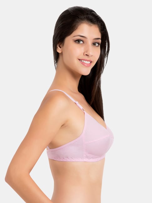 Buy Souminie Pink Non Wired Non Padded Minimizer Bra for Women