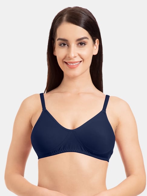 Buy Tweens Padded Non-Wired Full Coverage T-Shirt Bra - Navy Blue