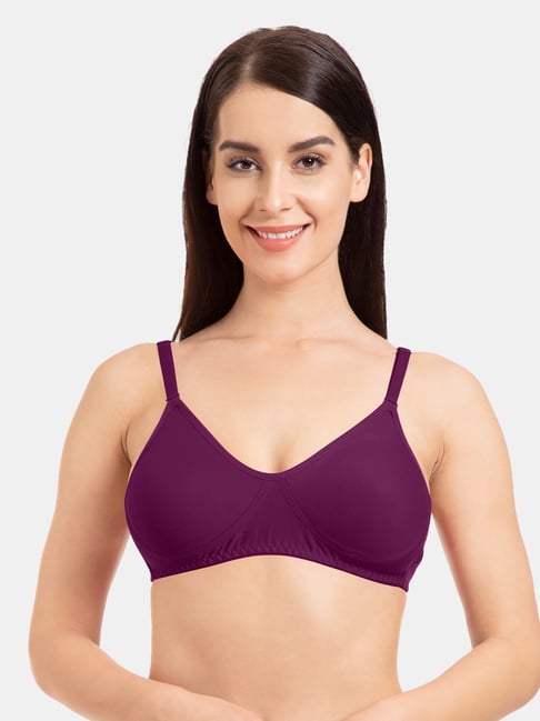 Tweens Dark Purple Non Wired Non Padded T-Shirt Bra