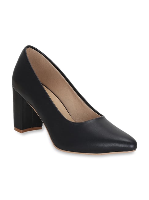 Get Glamr Women's Black Casual Pumps