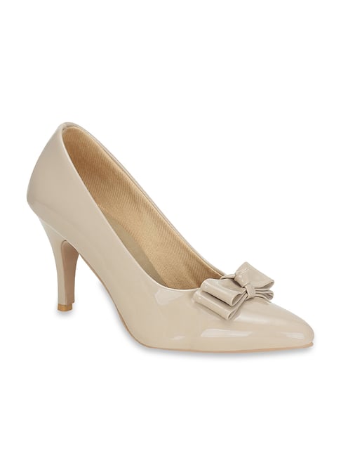 Get Glamr Women's Beige Stilettos Pumps