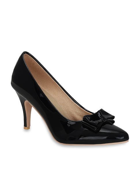 Get Glamr Women's Black Stilettos Pumps