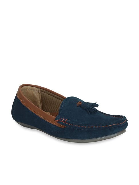 Get Glamr Women's Navy Moccasins