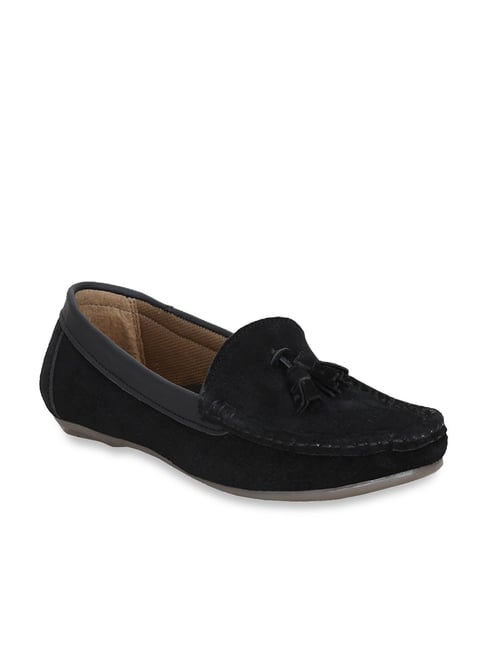 Get Glamr Women's Black Moccasins