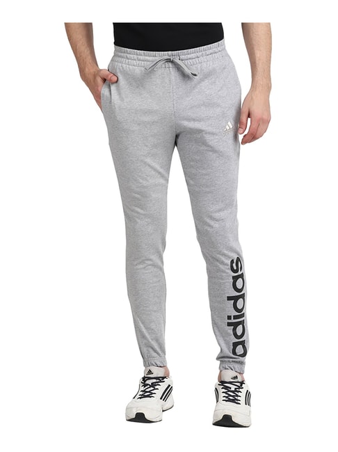 Grey cotton joggers for Men